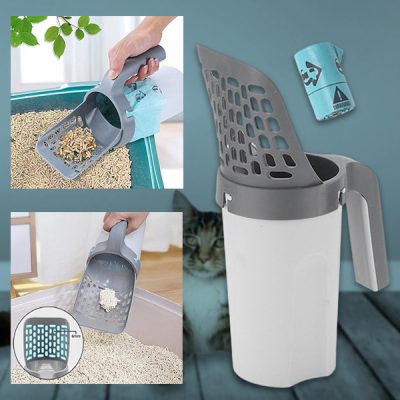 Лопатка с контейнер за почистване на котешка тоалетна | SCOOPY