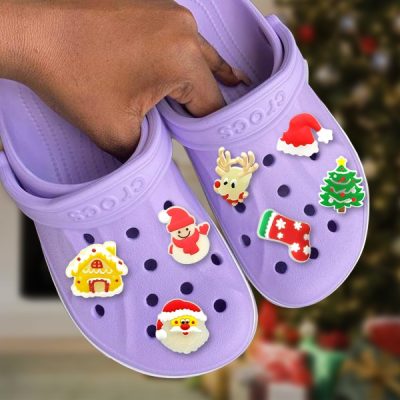 Коледни светещи фигурки за обувки (7 бр.) | SHINETAGS