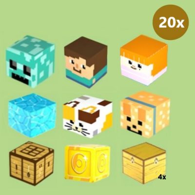 20x допълнителни магнитни блокчета за MAGCRAFTI | M2AGCRAFTIBLOCKS
