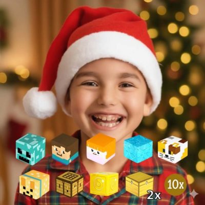 10x допълнителни блокчета за MAGCRAFTI + празнична шапка ПОДАРЪК | XMASHATMAGBLOCKS